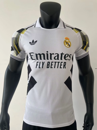 2025-26 R MAD white special player version jersey  (The player version is more slim fit, it is recommended to buy one size larger)
