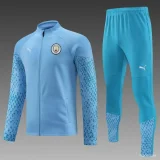 2023-24 Manchester City Blue Full Zipper Jacket+Pants
