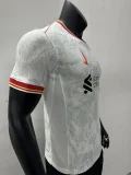 2024-25 Liverpool second away Player version soccer jerseys(The player version is more slim fit, it is recommended to buy one size larger)