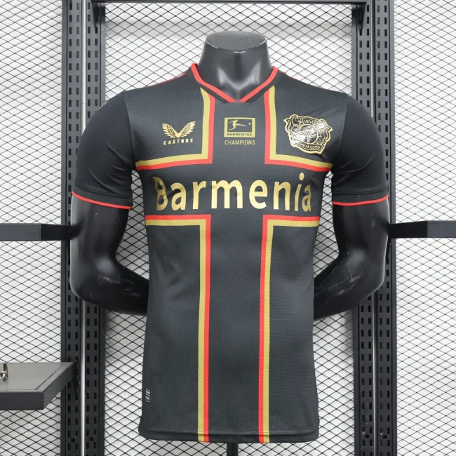 leverkusen 2024-25 black special player version(The player version is more slim fit, it is recommended to buy one size larger)