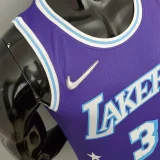2022 75th Anniversary Davis #3 Lakers City Edition Purple