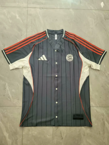 2025-26 Bayern gray baseball jersey