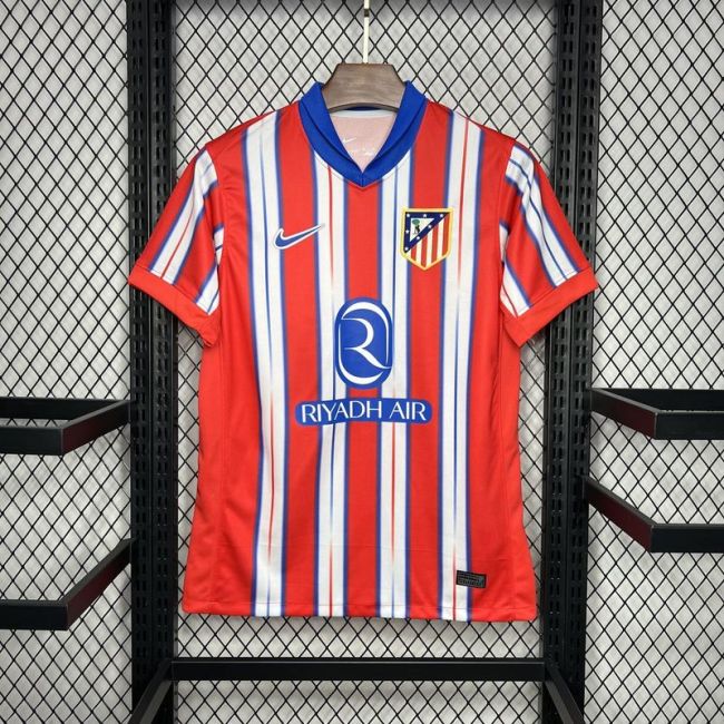 2024-25 Atletico Madrid home soccer jersey