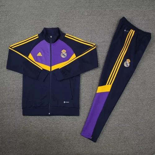 Real Madrid 2024 purple black Jacket set