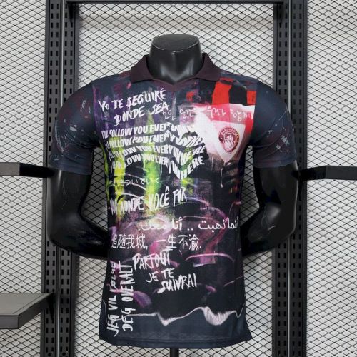 2025-26 Manchester City  Black color special edition Jersey Player Version (The player version is more slim fit, it is recommended to buy one size larger)