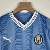 2023-24 Manchester City home kid kit