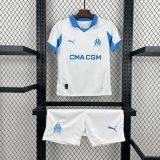 2025-26 Olympique Marseille Home Kids Kit