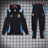Argentina 2024-25 black hooded training suit