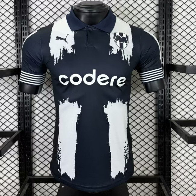 2025-26 Monterrey Royal Blue Commemorative Edition Player (The player version is more slim fit, it is recommended to buy one size larger)