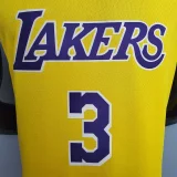 DAVIS #3 Lakers Commemorative Edition Round neck yellowy