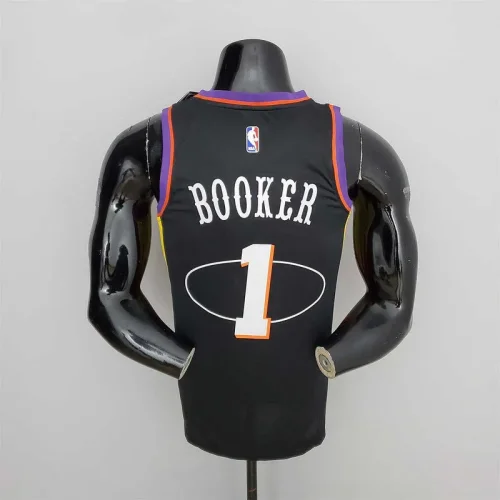 2022 Season Booker #1 Suns City Edition Black NBA Jersey