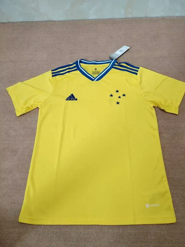 2024-25 Cruzeiro away yellow soccer jersey