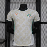 2025 Ivory Coast away player version jersey  (The player version is more slim fit, it is recommended to buy one size larger)