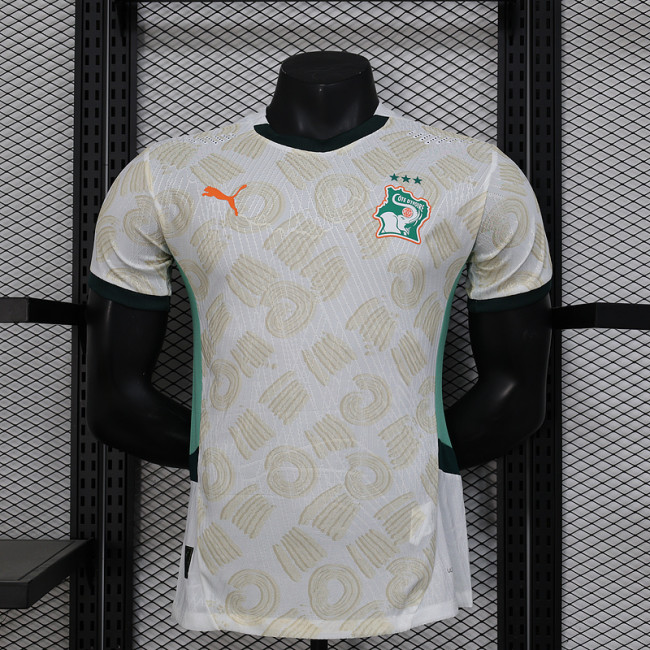 2025 Ivory Coast away player version jersey (The player version is more slim fit, it is recommended to buy one size larger)