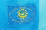2007-08 Barcelona away blue retro jersey