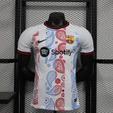 2024-25 Barcelona white special player version jersey  (The player version is more slim fit, it is recommended to buy one size larger)