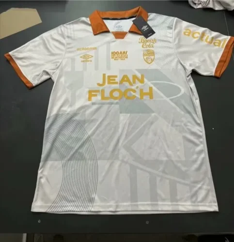 2024-25 Lorient home white soccer jersey