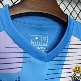 2024-25 Real Madrid blue goalkeeper kid kit