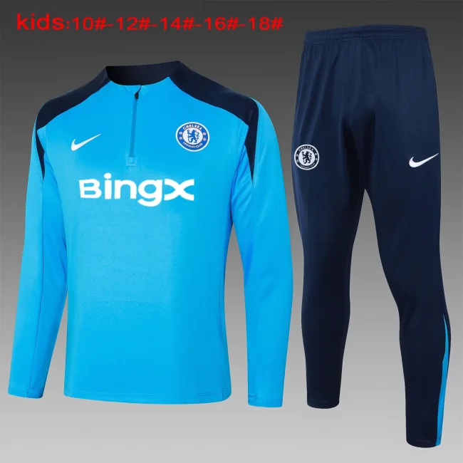 E879# 2024-25 Half Chelsea Lake Blue Suit (kids)