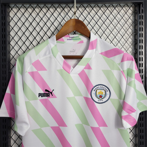 2023-24 Manchester City white training suit  jersey