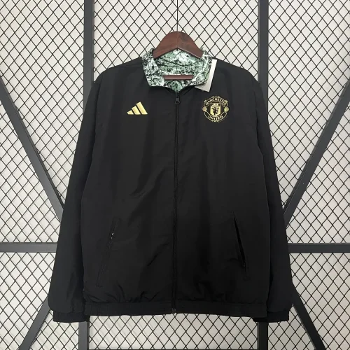 2023-24 Manchester United green and black Reversible Windbreaker