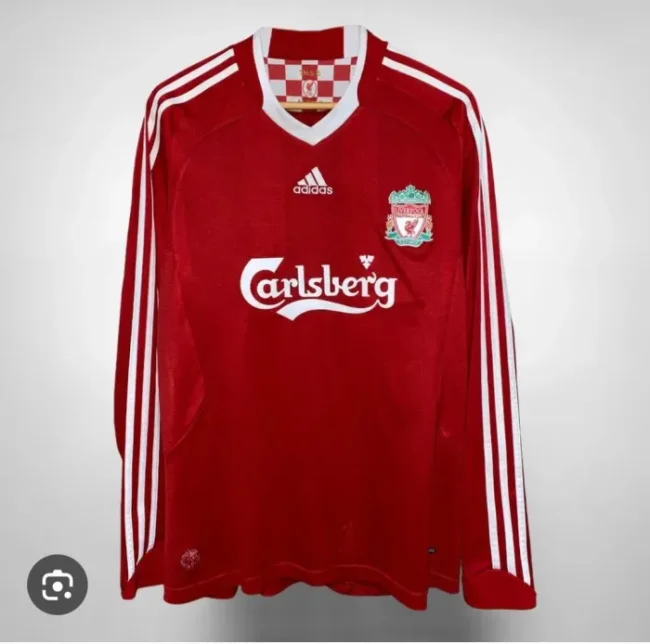 Liverpool 2006-07 home long sleeves soccer jerseys