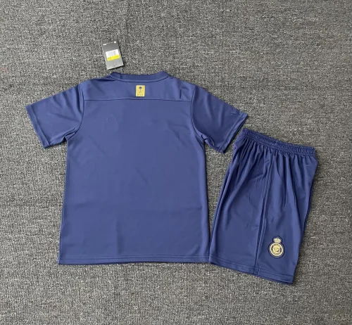2023-24 Saudi Al-Nassr away kids soccer jerseys