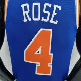 75th Anniversary Ross #4 New York Knicks Blue NBA Jersey