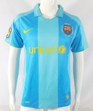 2007-08 Barcelona away blue retro jersey
