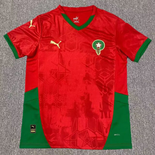 2024-25 Morocco home soccer jersey