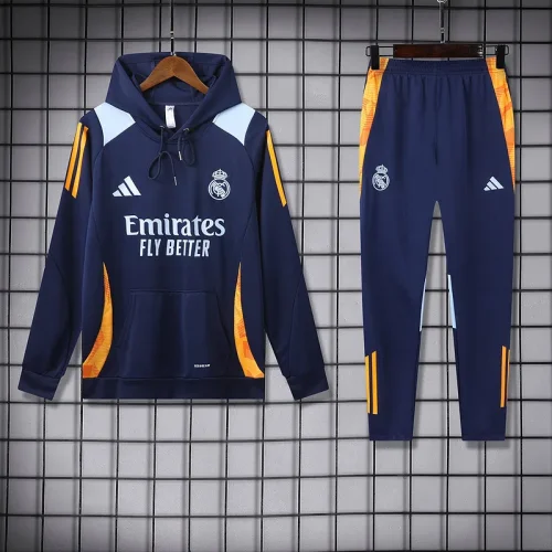 2024-25 Real Madrid dark blue hoodie