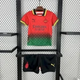 2025-26 AC Milan Co-Branded Red Edition Kids Kit
