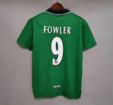 Liverpool 1999-00 green away soccer jerseys
