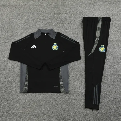 2024-25 Saudi Al-Nassr Half Zip Black Suit