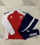 E905# 2024-25 Long Zipper Arsenal Red Suit (kids)