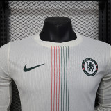2025-26 Chelsea away long sleeve player version jersey  (The player version is more slim fit, it is recommended to buy one size larger)