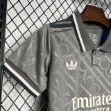 2024-25 Real Madrid third away black kid kit