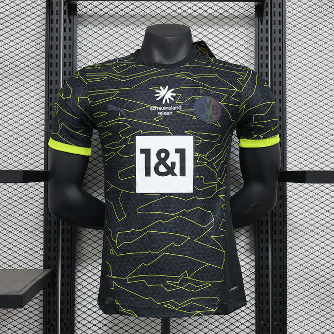 2024-25 Dortmund black and yellow special player version jersey (The player version is more slim fit, it is recommended to buy one size larger)