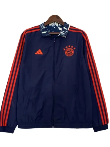 2023-24 season five-star Bayern reversible windbreaker training jacket