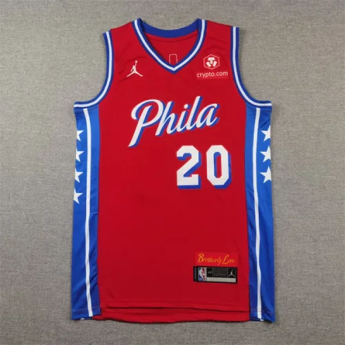 76ers Red No. 20 Jared McCain