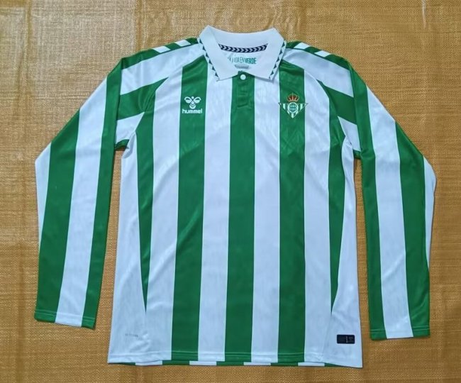 2024-25 .Betis home long sleeve jersey