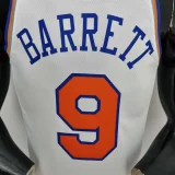 75th Anniversary Barrett #9 New York Knicks White NBA Jersey