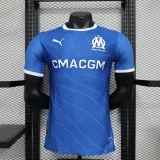 Marseille 2023-24 away Players Soccer jersey  (The player version is more slim fit, it is recommended to buy one size larger)