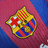 2023-24 Barcelona home player version   (The player version is more slim fit, it is recommended to buy one size larger)