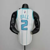 75th Anniversary Ball #2 Charlotte Hornets White NBA Jersey