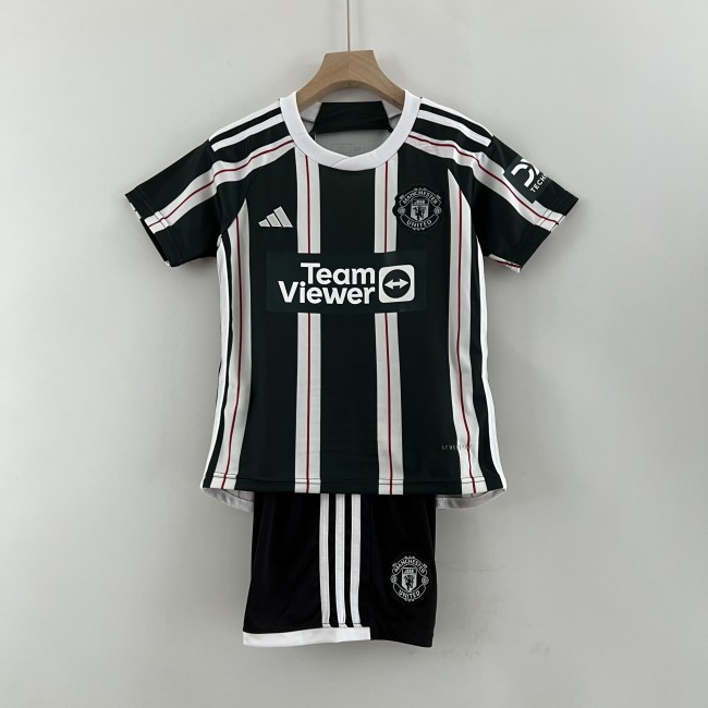 2023-24 Manchester United away kid kit