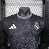 2025-26 .Real Madrid  black special player version jersey  (The player version is more slim fit, it is recommended to buy one size larger)