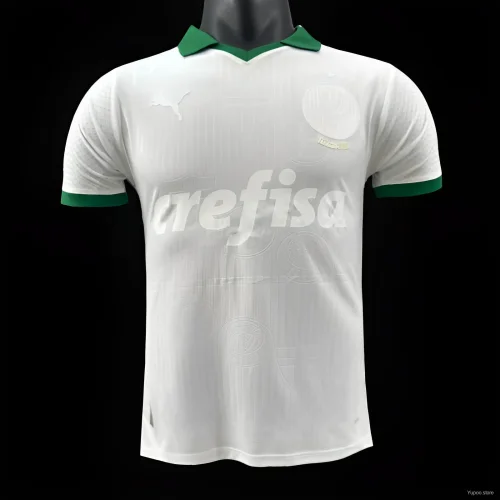 Player Version 2024-25 Palmeiras White Special Jersey (The player version is more slim fit, it is recommended to buy one size larger)