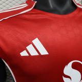 2025-26 Manchester United  home player version jersey   (The player version is more slim fit, it is recommended to buy one size larger)