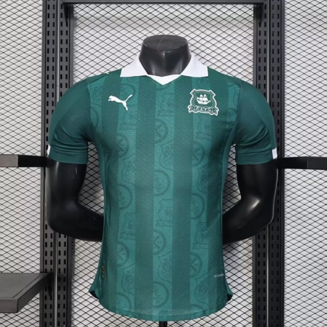 2025-26 Plymouth home player version jersey (The player version is more slim fit, it is recommended to buy one size larger)